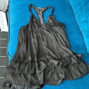 Free People black jumper dress with racer back.Size Small